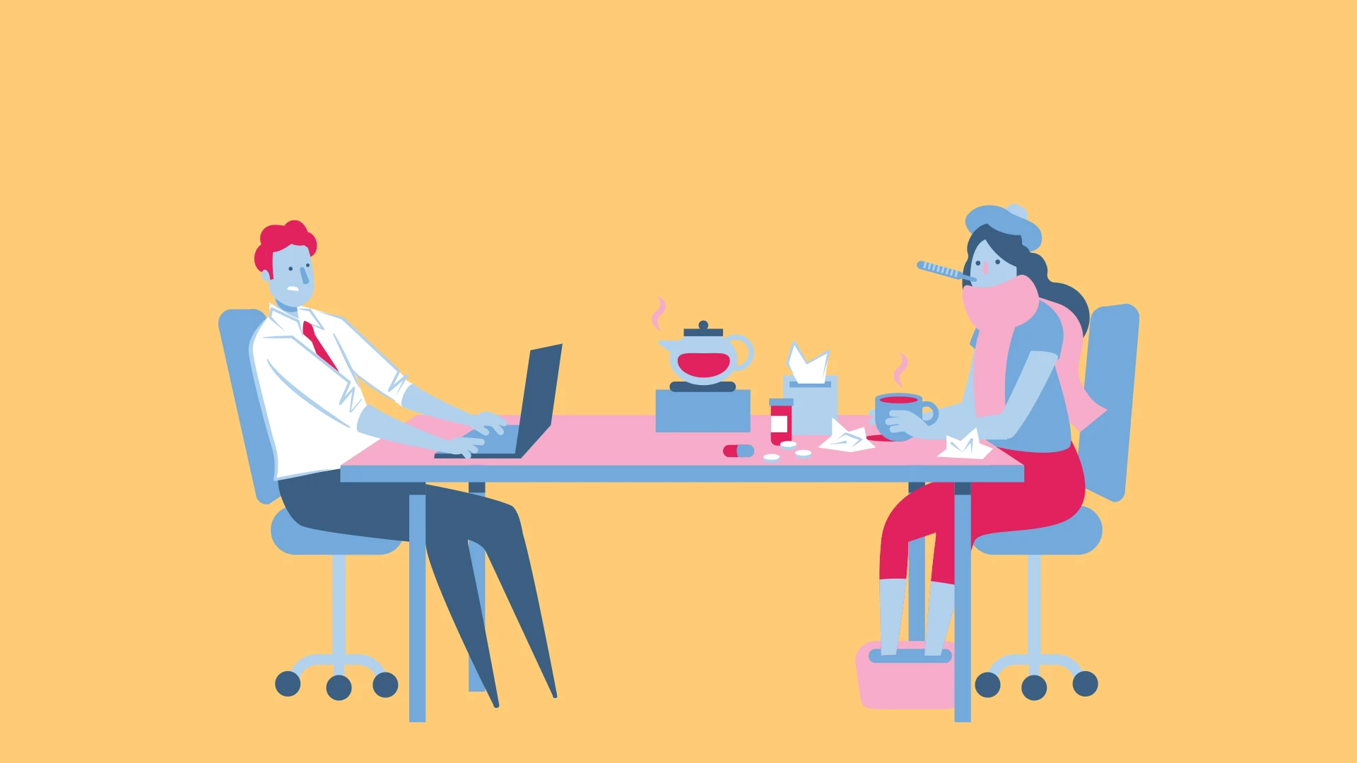 Astellas Illustrationen