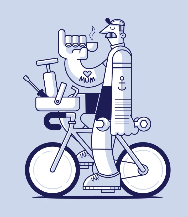 Radstube — Brand Illustration